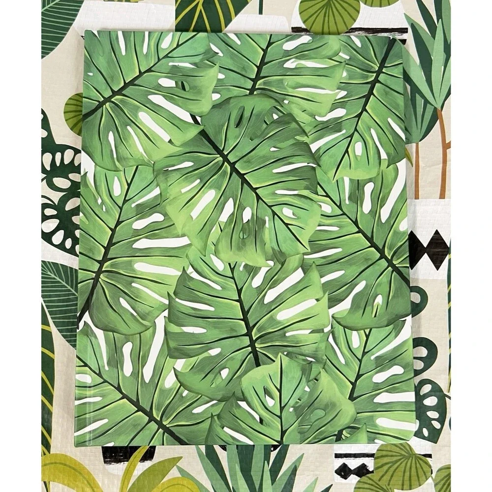 12 Month Undated Weekly and Monthly Planner Monstera Leaf Unnumbered Planner